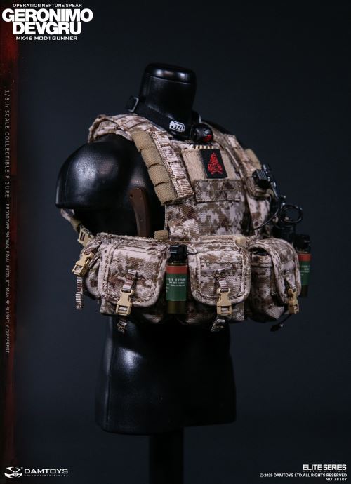 Navy Special Warfare Development Group - Operation Poseidon Spear Geronimo MK46 MOD1 Machine Gunner 1/6