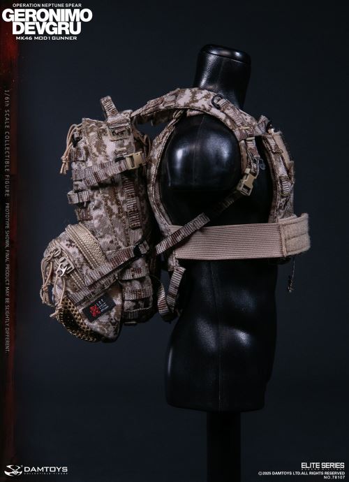 Navy Special Warfare Development Group - Operation Poseidon Spear Geronimo MK46 MOD1 Machine Gunner 1/6