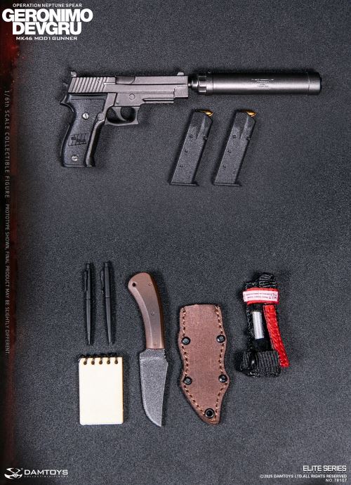 Navy Special Warfare Development Group - Operation Poseidon Spear Geronimo MK46 MOD1 Machine Gunner 1/6