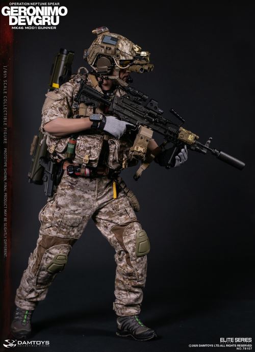 Navy Special Warfare Development Group - Operation Poseidon Spear Geronimo MK46 MOD1 Machine Gunner 1/6