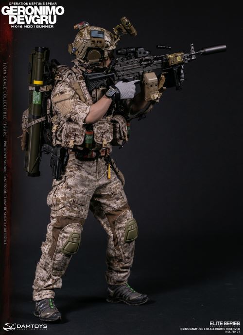 Navy Special Warfare Development Group - Operation Poseidon Spear Geronimo MK46 MOD1 Machine Gunner 1/6