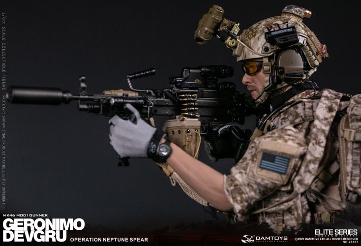 Navy Special Warfare Development Group - Operation Poseidon Spear Geronimo MK46 MOD1 Machine Gunner 1/6