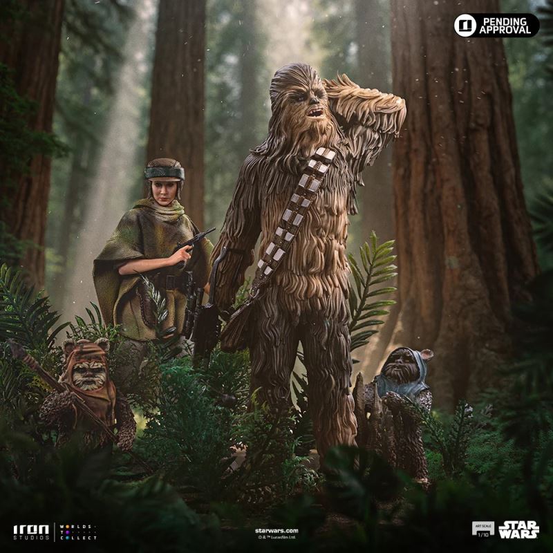 Chewbacca and Tokkat - Star Wars - Art Scale 1/10