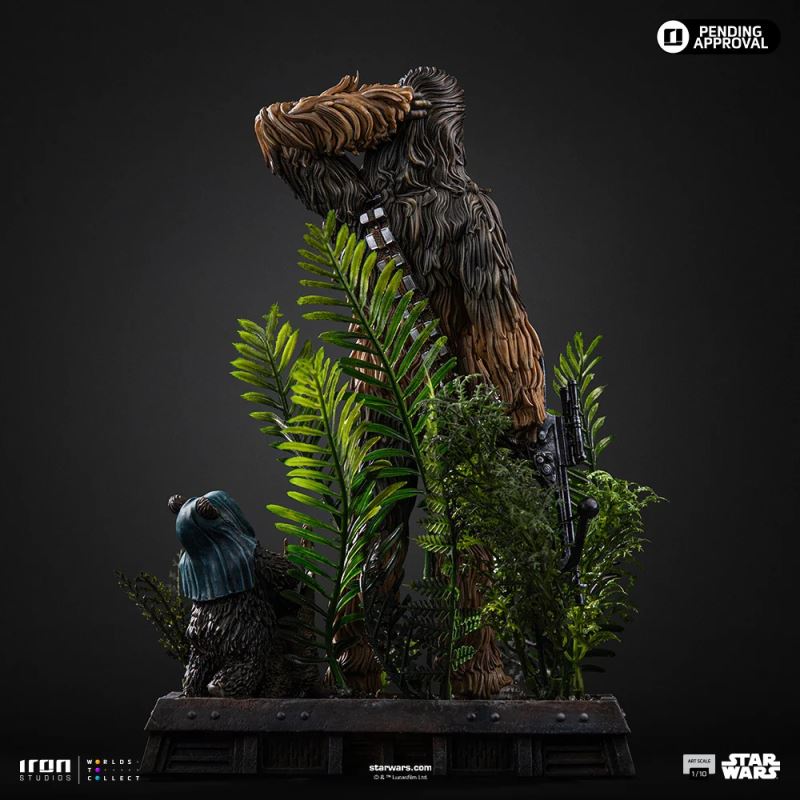 Chewbacca and Tokkat - Star Wars - Art Scale 1/10
