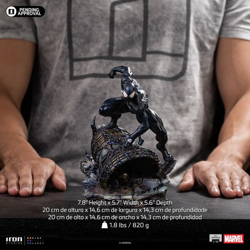 Spider-Man Black Costume - Marvel Comics Series 7 - Art Scale 1/10