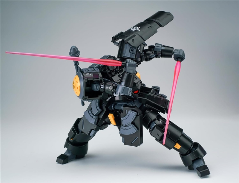 ULTRA ACTION TROOPER Series ZAROV M1 1/144 Scale ABS & POM Assembled Plastic Model Kit [Metallic Black]