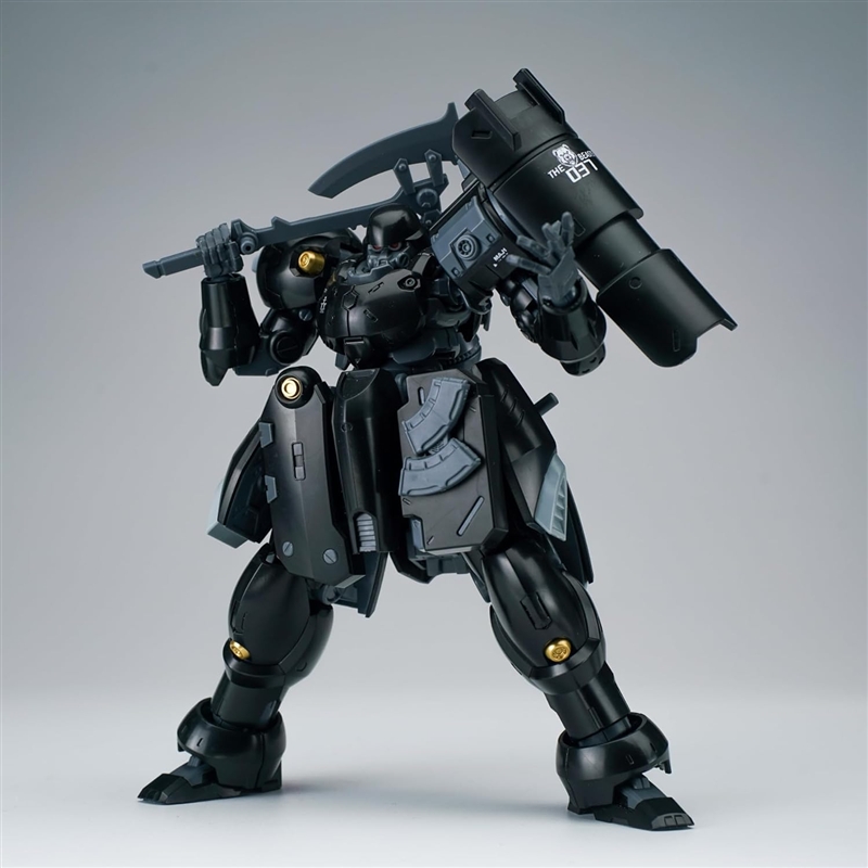 ULTRA ACTION TROOPER Series ZAROV M1 1/144 Scale ABS & POM Assembled Plastic Model Kit [Metallic Black]