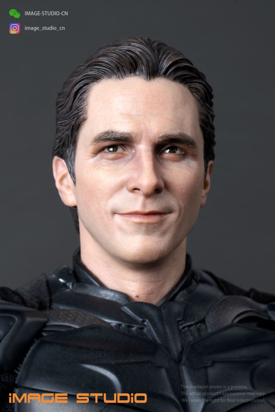 DC 1/6 Batman Bell movable eye head sculpture