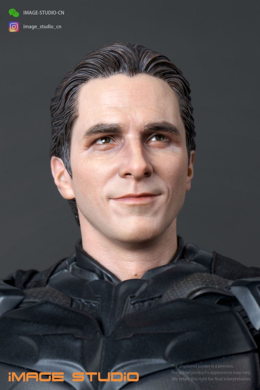 DC 1/6 Batman Bell movable eye head sculpture