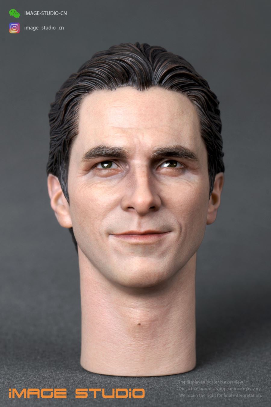 DC 1/6 Batman Bell movable eye head sculpture