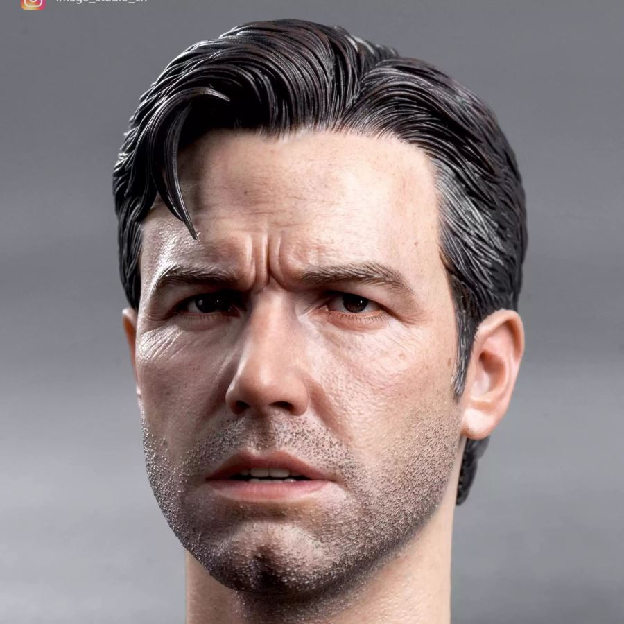 DC 1/6 Batman Bell movable eye head sculpture