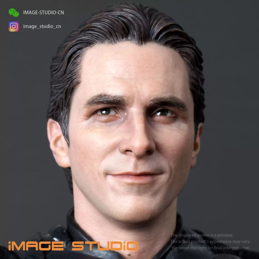 DC 1/6 Batman Bell movable eye head sculpture