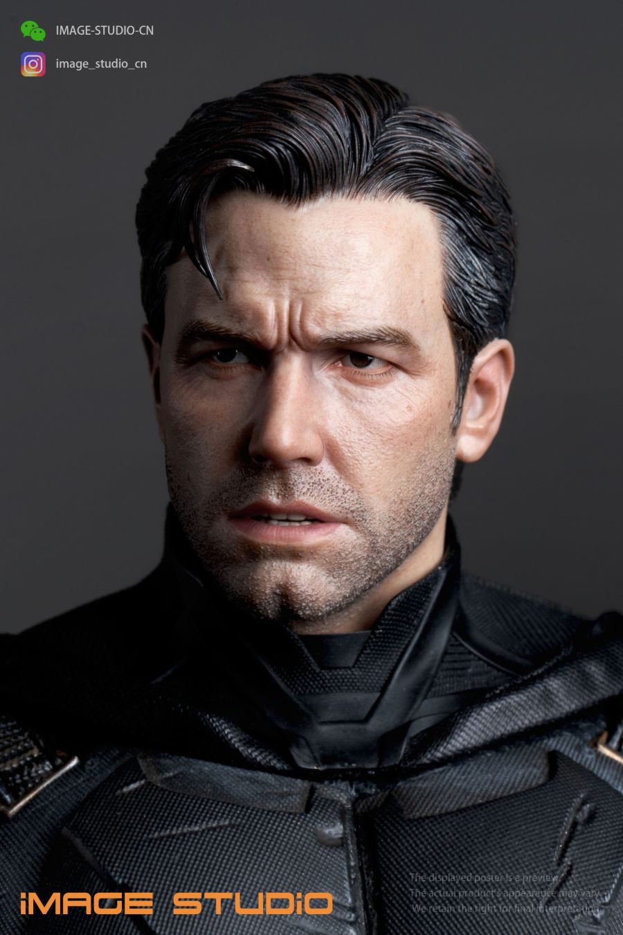 DC 1/6 Batman Bell movable eye head sculpture