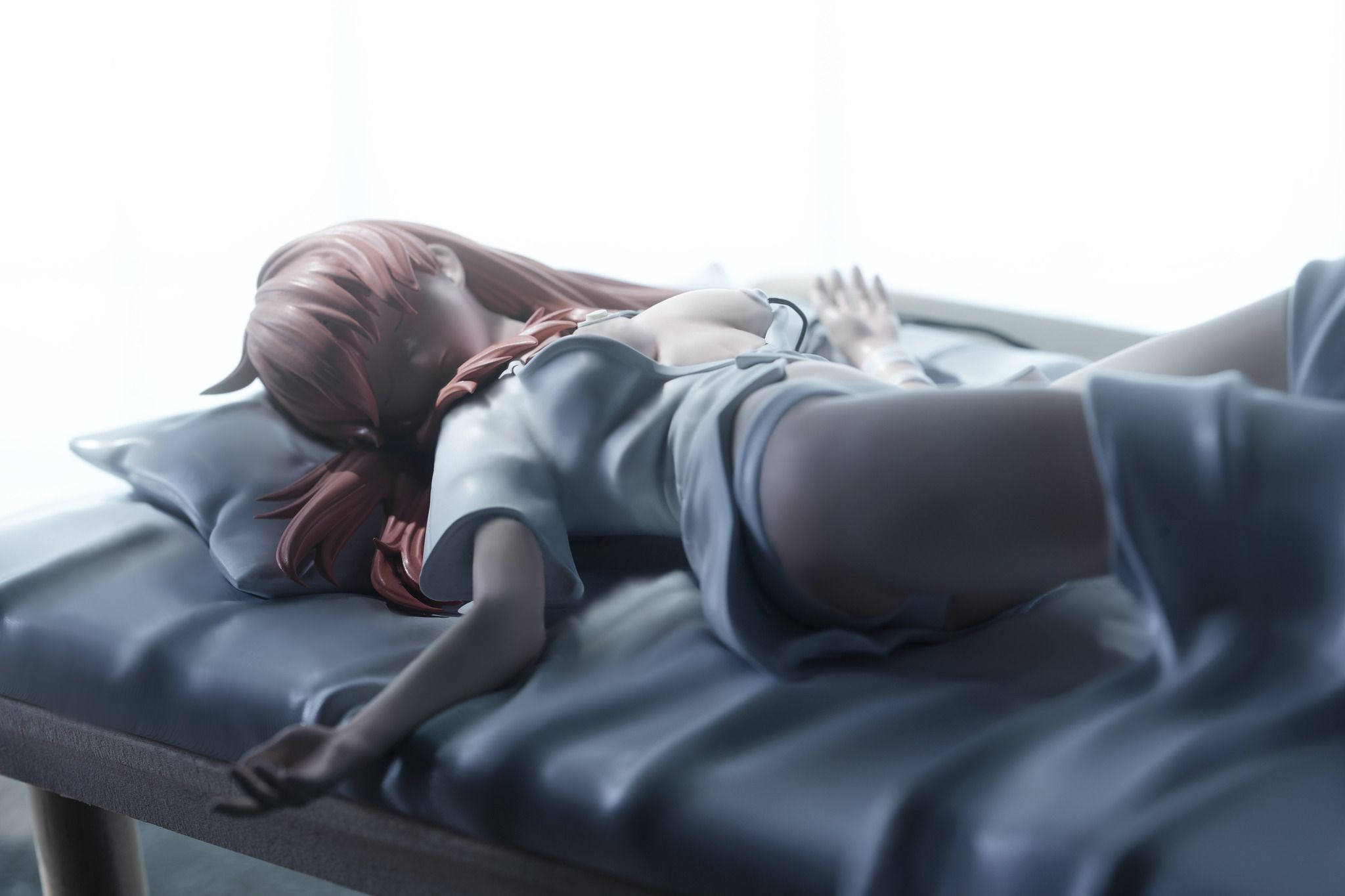 Asuka lying on hospital bed 1/6
