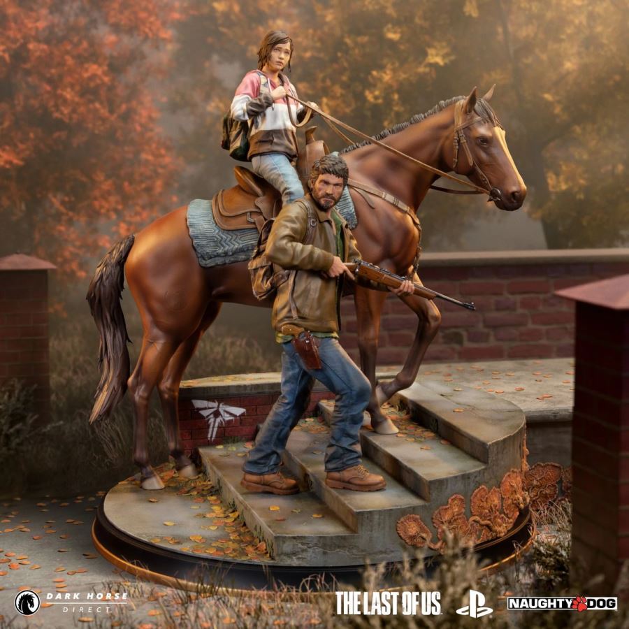 The Last of Us: Joel & Ellie on Horseback Premium Statue