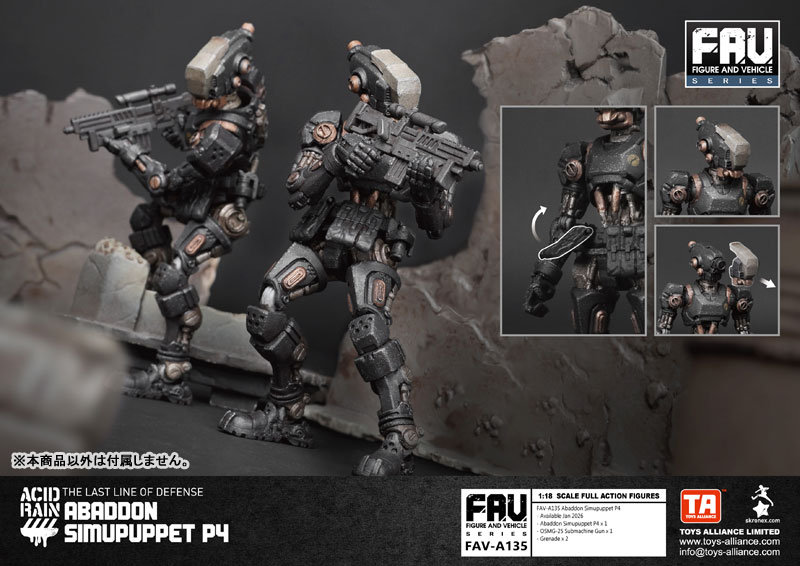 Acid Rain 1/18 Scale FAV-A135 Abaddon Simupuppet P4