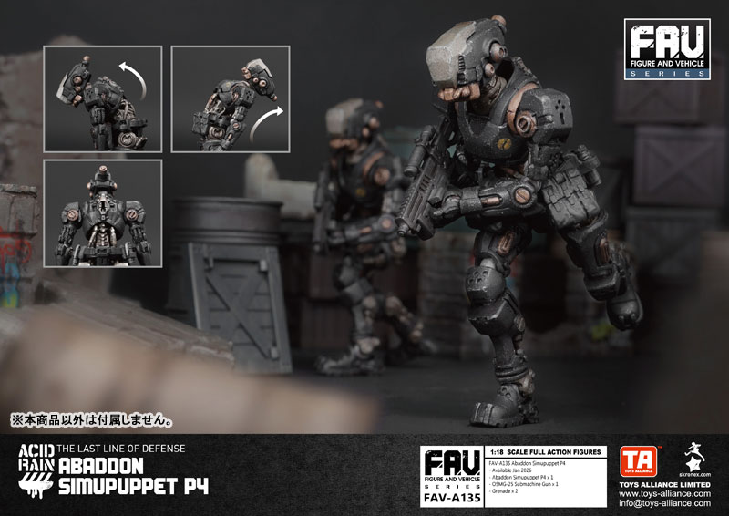 Acid Rain 1/18 Scale FAV-A135 Abaddon Simupuppet P4