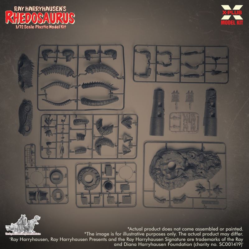 Ray Harryhausen Rhedosaurus Atomic Monster Model Kit 1/72