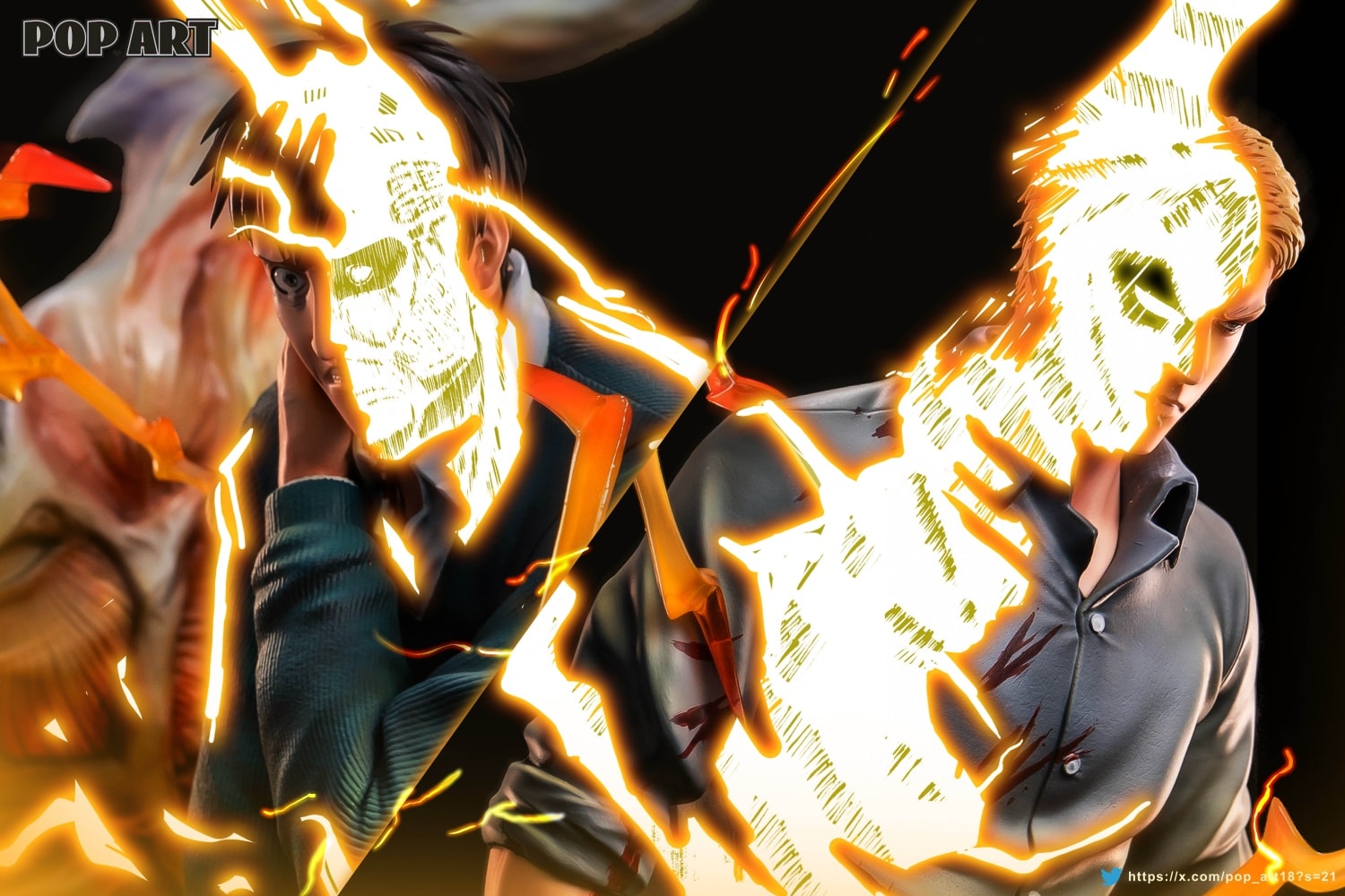 Reiner Braun & Bertholdt Hoover - Attack On Titan 1/6