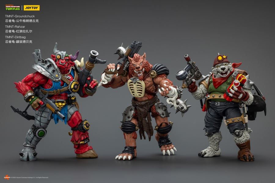 Teenage Mutant Ninja Turtles - Debek the Mole/Grundchuk the Bull/Lazar the Red Wolf 1/18