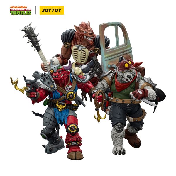 Teenage Mutant Ninja Turtles - Debek the Mole/Grundchuk the Bull/Lazar the Red Wolf 1/18
