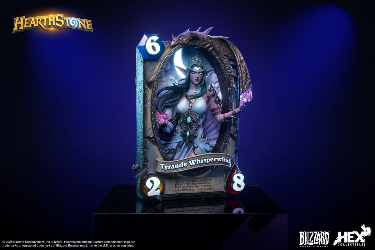 Blizzard Hearthstone - Tyrande Whisperwind Card Art Statue