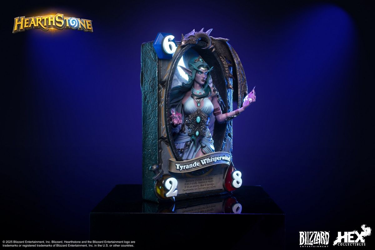 Blizzard Hearthstone - Tyrande Whisperwind Card Art Statue