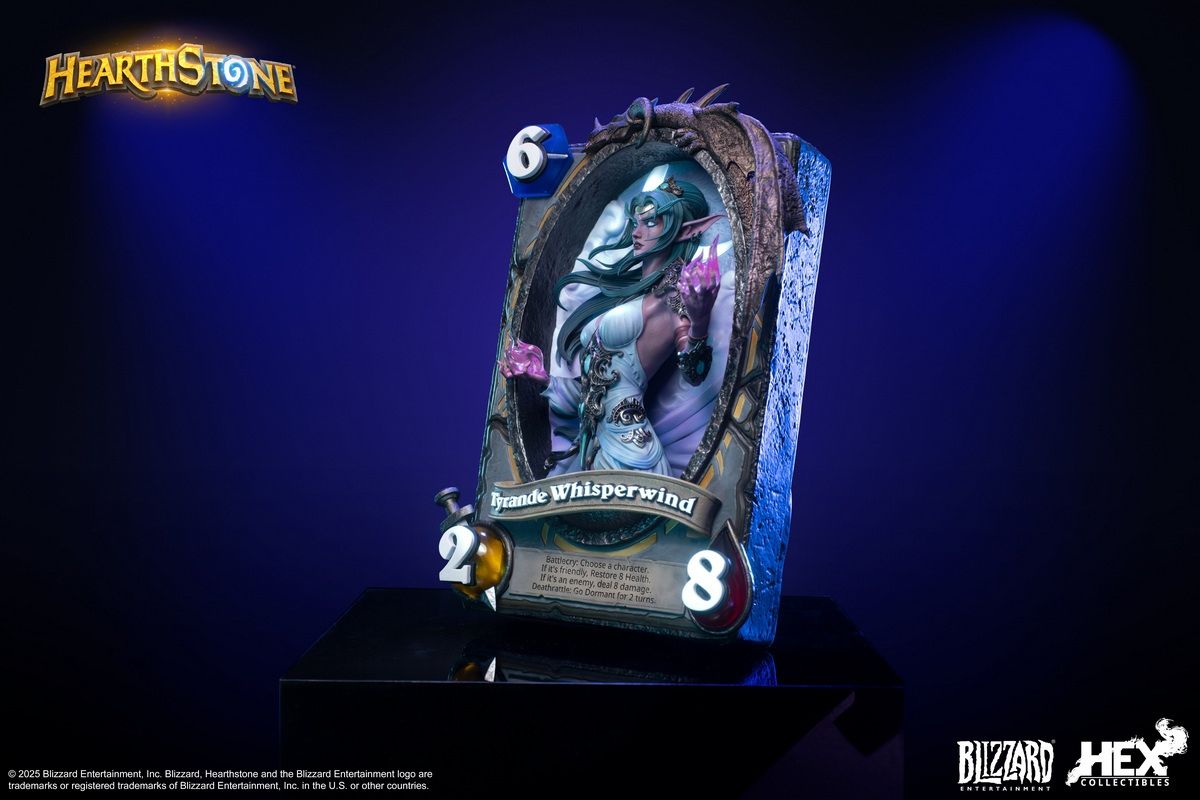 Blizzard Hearthstone - Tyrande Whisperwind Card Art Statue