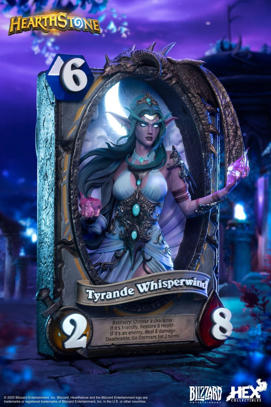 Blizzard Hearthstone - Tyrande Whisperwind Card Art Statue
