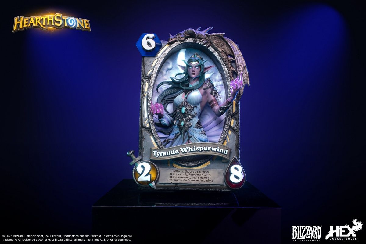 Blizzard Hearthstone - Tyrande Whisperwind Card Art Statue