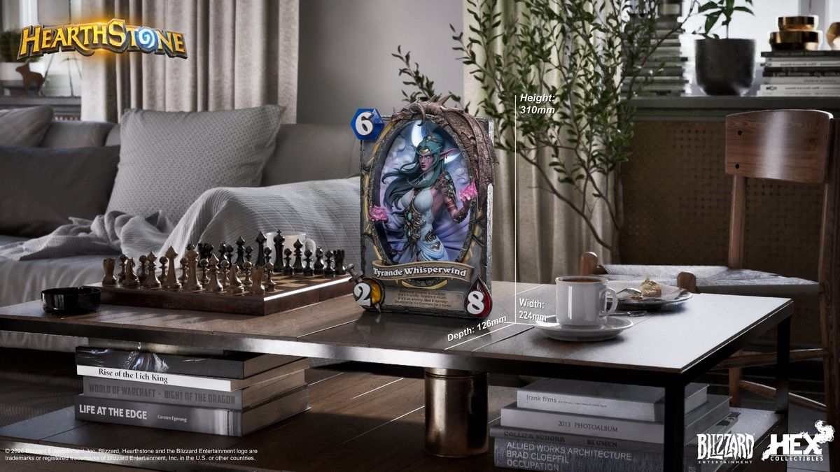 Blizzard Hearthstone - Tyrande Whisperwind Card Art Statue