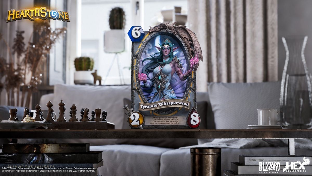 Blizzard Hearthstone - Tyrande Whisperwind Card Art Statue