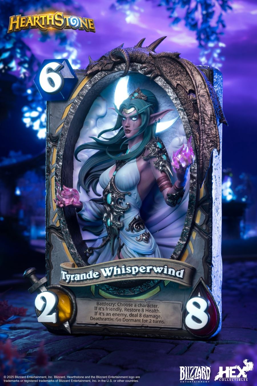 Blizzard Hearthstone - Tyrande Whisperwind Card Art Statue
