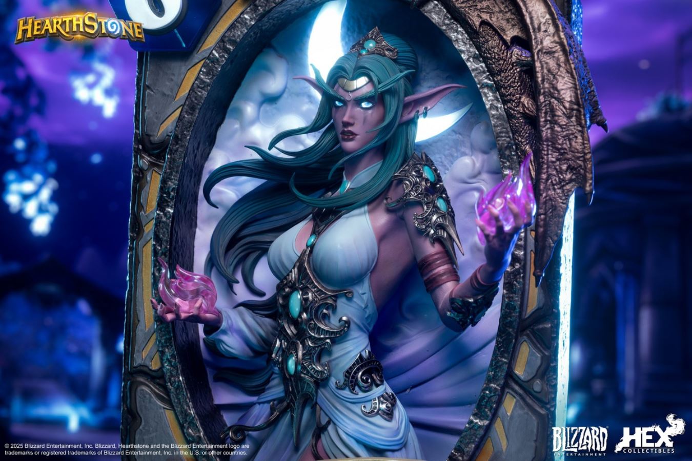 Blizzard Hearthstone - Tyrande Whisperwind Card Art Statue