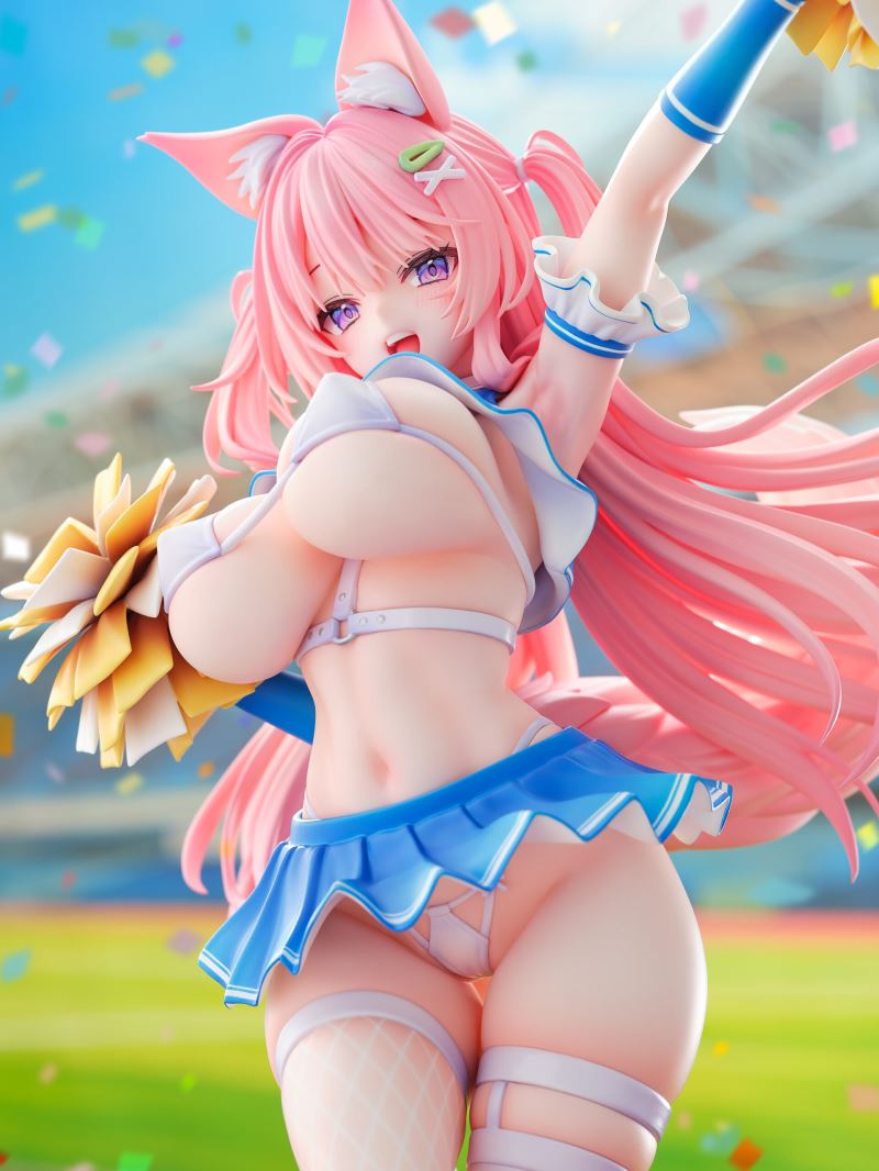Animal Ears Cheerleader Girl DX Ver. illustration by Yatanuki Kei 1/5.5