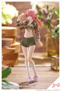 Tiny Closet Front Tie Shirt Set [White] / [Black] / [Green]