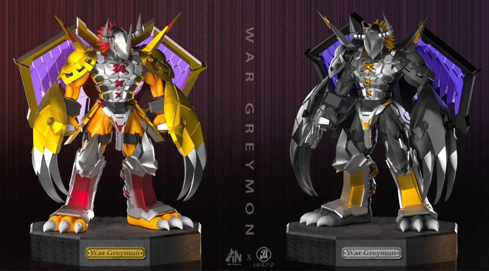 War Greymon & Black War Greymon - Digimon