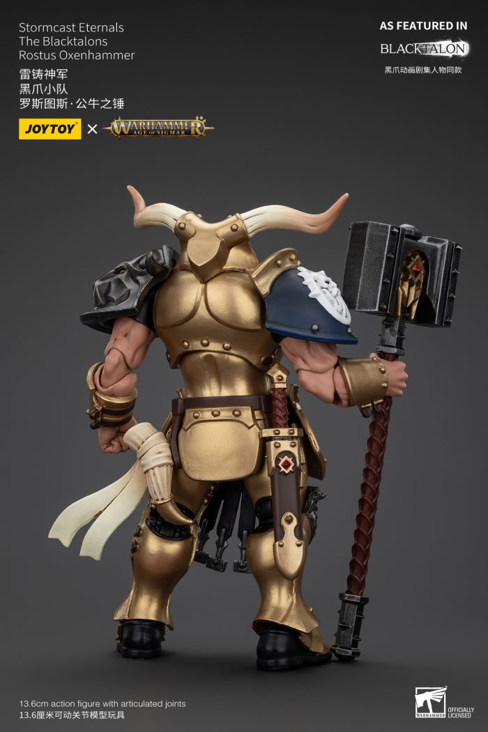Stormcast Eternals - Black Claw Squad - Silver Wolf/Bull Hammer/Daughter of the Abyss/Black Claw/Gold Blade 1/18