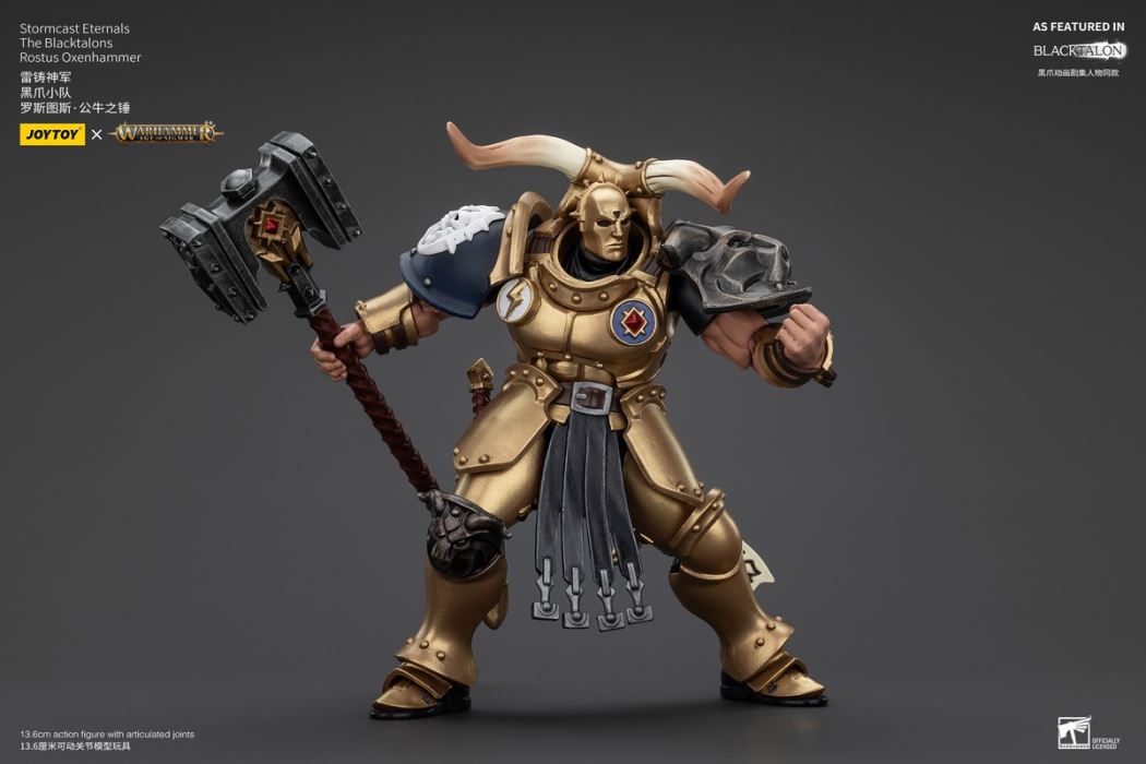 Stormcast Eternals - Black Claw Squad - Silver Wolf/Bull Hammer/Daughter of the Abyss/Black Claw/Gold Blade 1/18