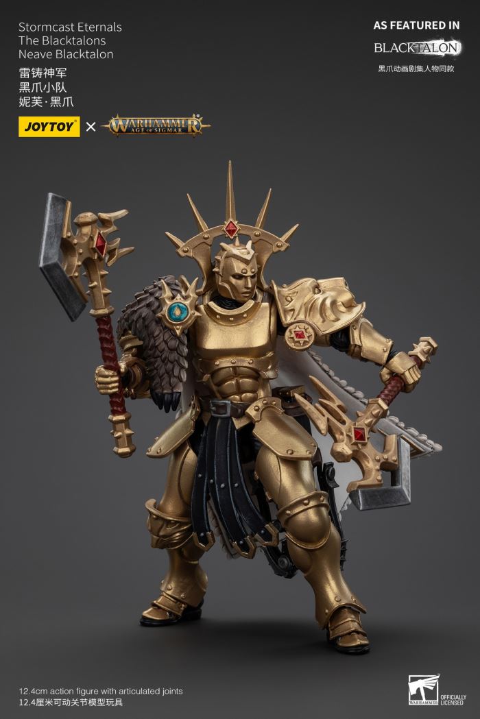 Stormcast Eternals - Black Claw Squad - Silver Wolf/Bull Hammer/Daughter of the Abyss/Black Claw/Gold Blade 1/18