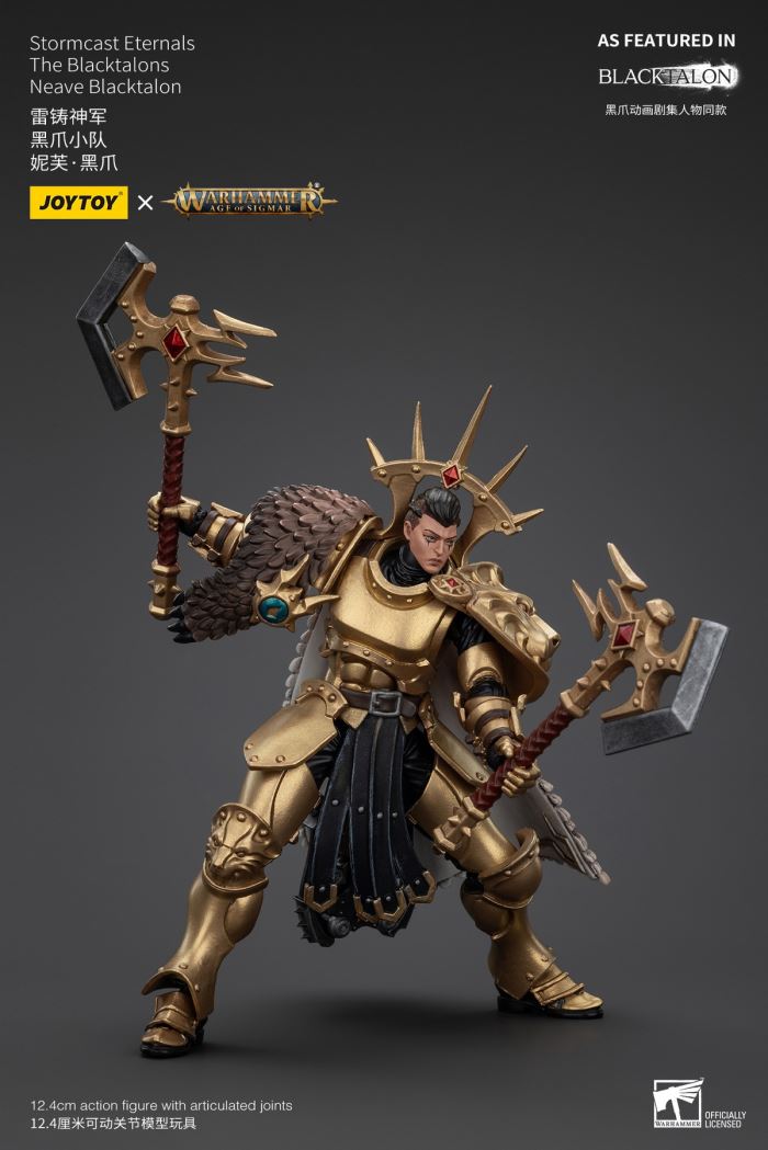 Stormcast Eternals - Black Claw Squad - Silver Wolf/Bull Hammer/Daughter of the Abyss/Black Claw/Gold Blade 1/18