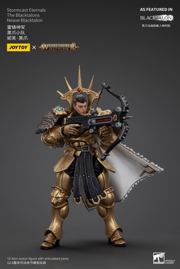 Stormcast Eternals - Black Claw Squad - Silver Wolf/Bull Hammer/Daughter of the Abyss/Black Claw/Gold Blade 1/18