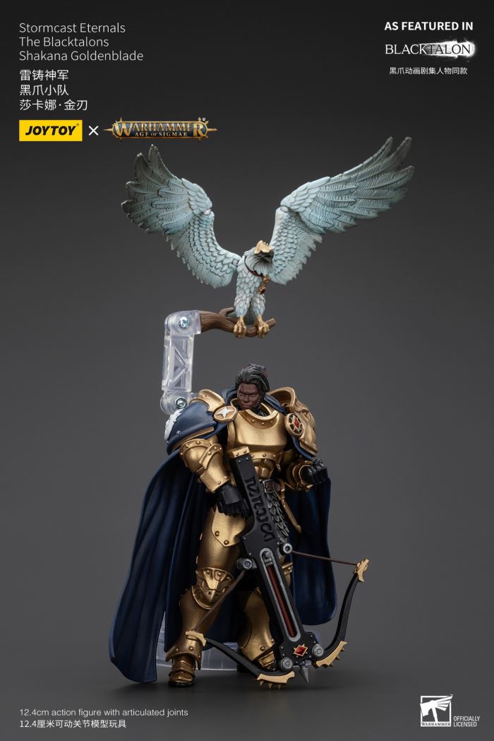 Stormcast Eternals - Black Claw Squad - Silver Wolf/Bull Hammer/Daughter of the Abyss/Black Claw/Gold Blade 1/18