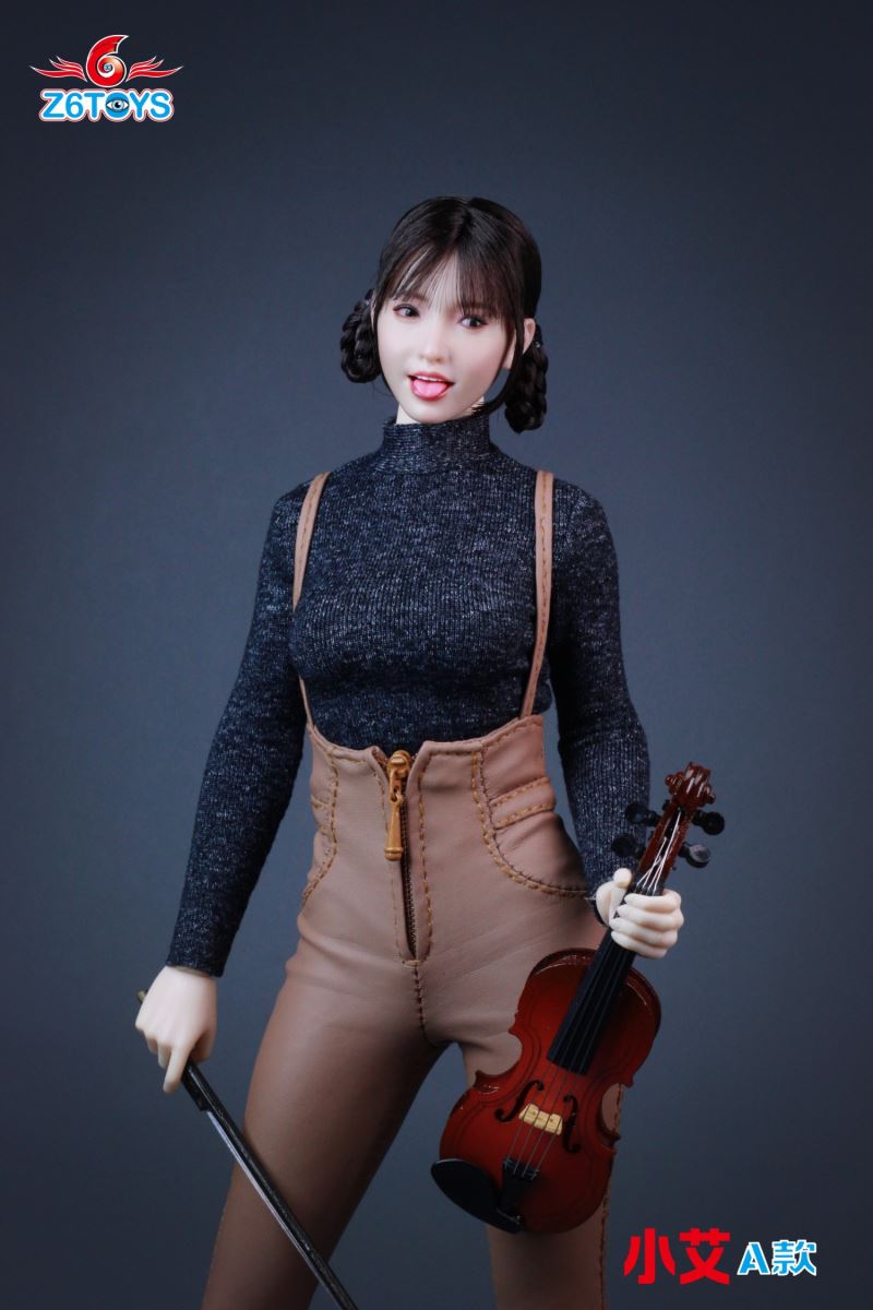 Asian female head sculpture 1/6