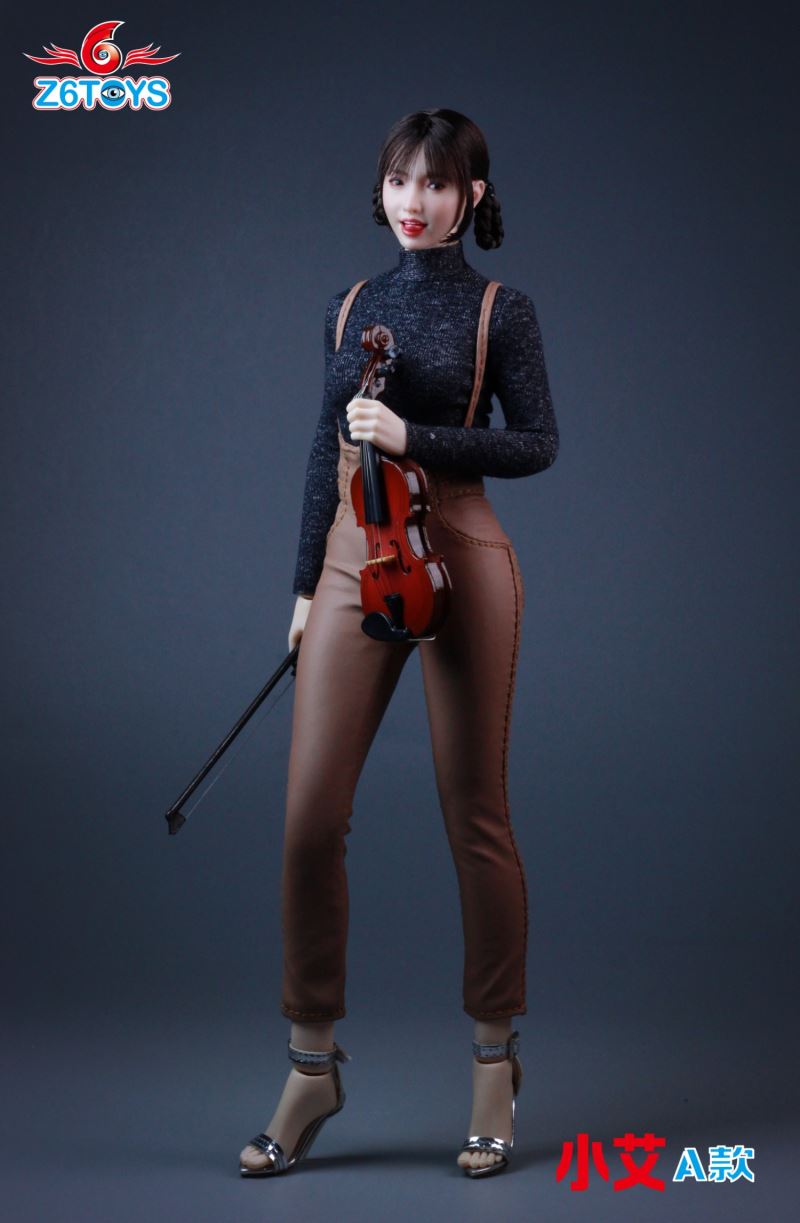 Asian female head sculpture 1/6