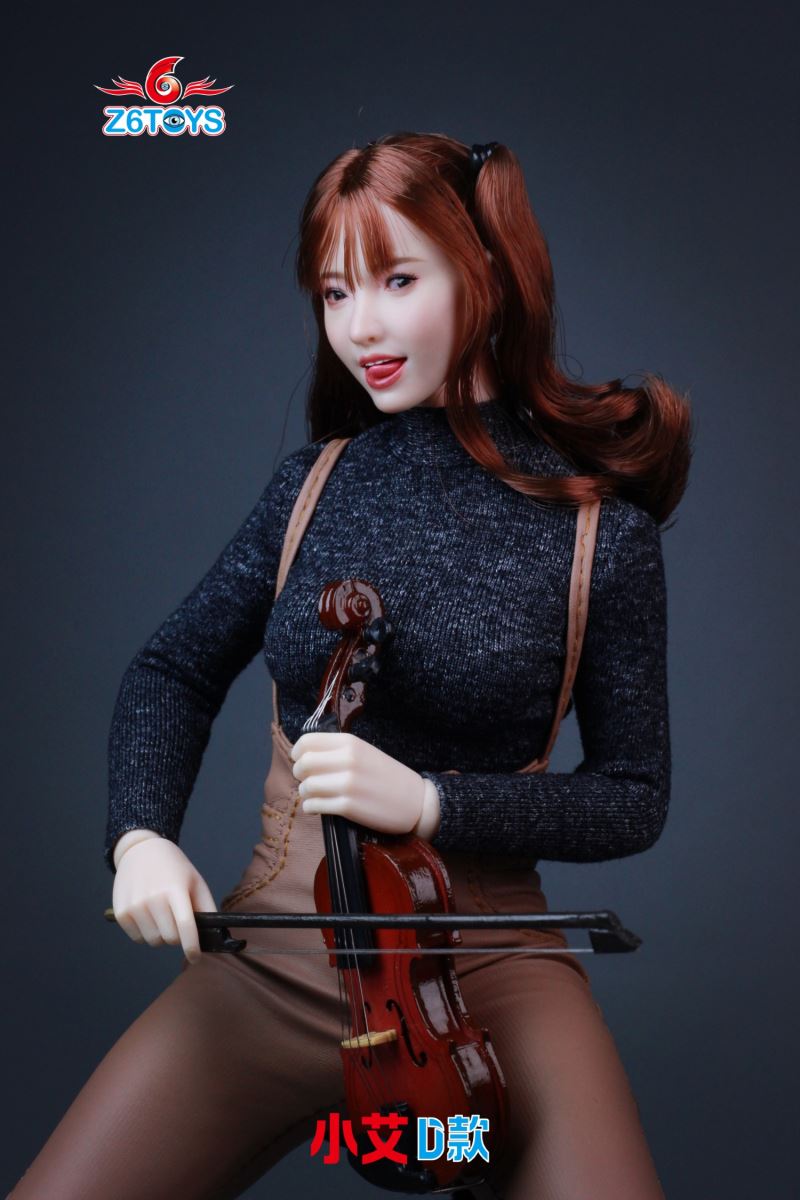 Asian female head sculpture 1/6