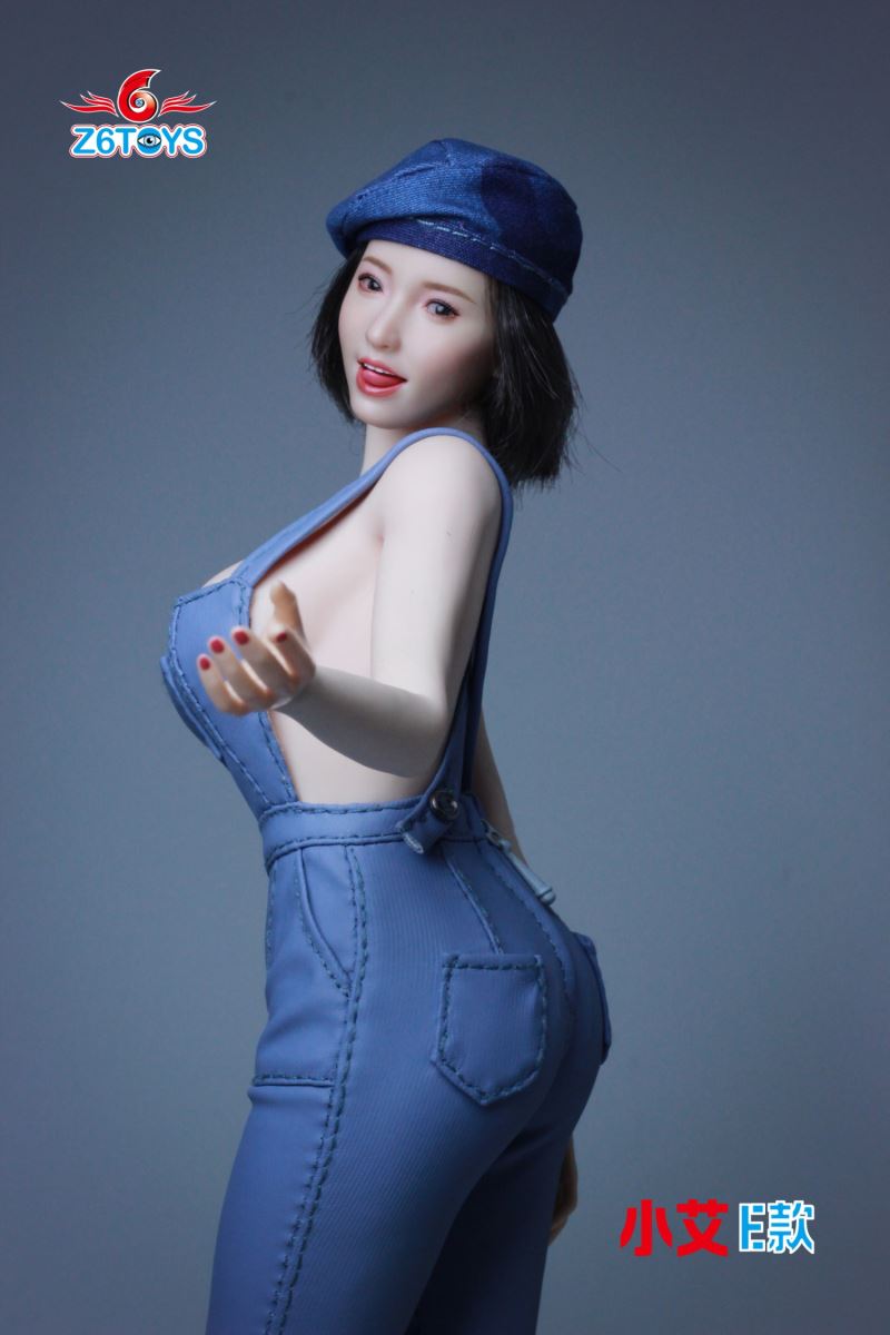 Asian female head sculpture 1/6