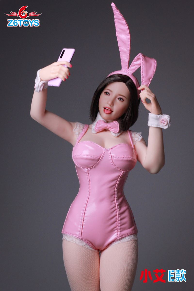 Asian female head sculpture 1/6