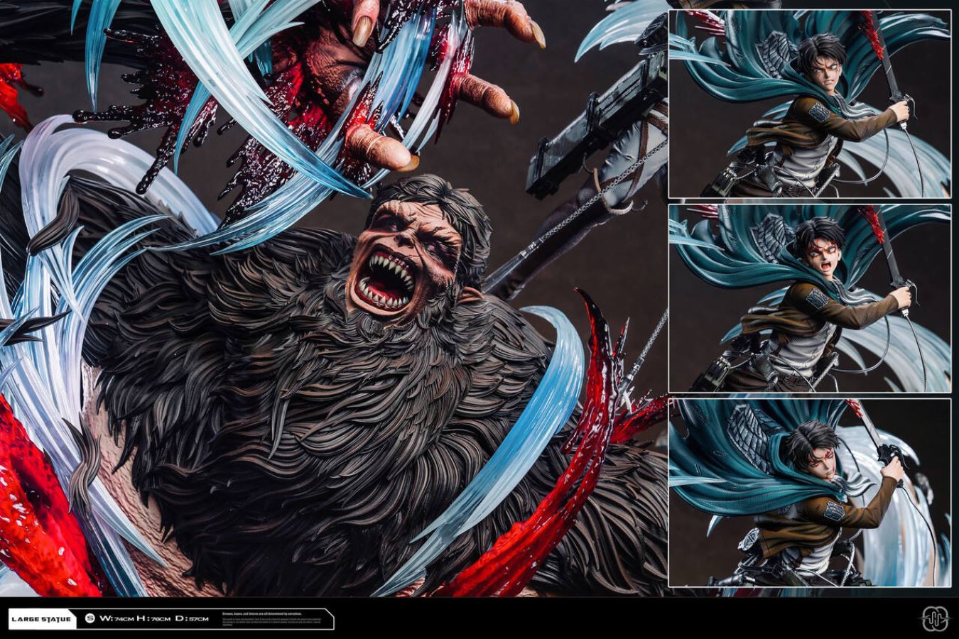 Levi vs Zeke - Attack On Titan