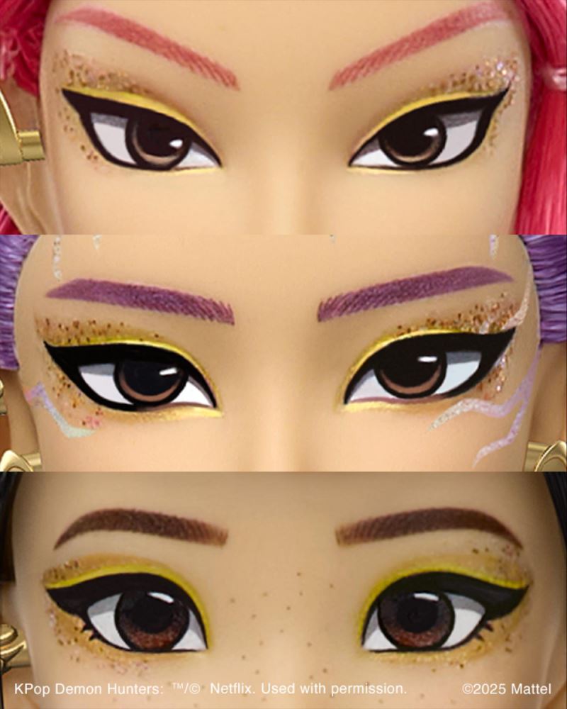 KPop Demon Hunters Rumi, Mira, and Zoey